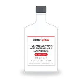 1-OCTANE SULPHONIC ACID SODIUM SALT / (ANHYDROUS) - BioTek Brew laboratory chemical, CAS 5324-84-5
