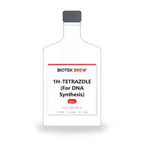 1H-TETRAZOLE (For DNA Synthesis) - BioTek Brew laboratory chemical, CAS 288-94-8, pack sizes 1 gm - 5 gm - 25 gm