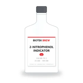 2-NITROPHENOL INDICATOR - BioTek Brew laboratory chemical, CAS 88-75-5, pack sizes 25 gm - 100 gm