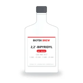 2,2'-BIPYRIDYL - BioTek Brew laboratory chemical, CAS 366-18-7, pack sizes 5 gm - 25 gm - 5 gm - 25 gm