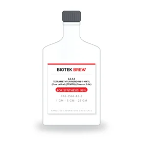 2,2,6,6 TETRAMETHYLPIPERIDINE-1-OXYL (Free radical) (TEMPO) (Store at 2-8c) - BioTek Brew laboratory chemical, CAS 2564-83-2