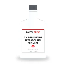 2,3,5-TRIPHENYL TETRAZOLIUM BROMIDE - BioTek Brew laboratory chemical, CAS 1096-80-6, pack sizes 1 gm - 5 gm