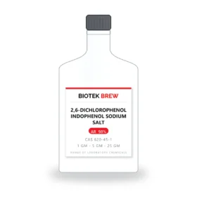 2,6-DICHLOROPHENOL INDOPHENOL SODIUM SALT - BioTek Brew laboratory chemical, CAS 620-45-1, pack sizes 1 gm - 5 gm - 25 gm