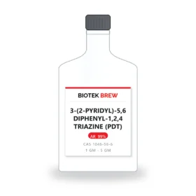 3-(2-PYRIDYL)-5,6 DIPHENYL-1,2,4 TRIAZINE (PDT) - BioTek Brew laboratory chemical, CAS 1046-56-6, pack sizes 1 gm - 5 gm