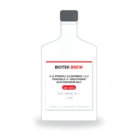 3-(2-PYRIDYL)-5,6 DIPHENYL 1,2,4 TRIAZINE,4'-4"-DISULPHONIC ACID DISODIUM SALT - BioTek Brew laboratory chemical