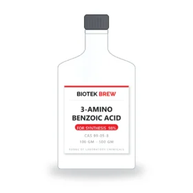3-AMINO BENZOIC ACID - BioTek Brew laboratory chemical, CAS 99-05-8, pack sizes 100 gm - 500 gm