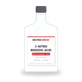 3-NITRO BENZOIC ACID - BioTek Brew laboratory chemical, CAS 121-92-6, pack sizes 100 gm - 500 gm