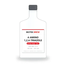 4-AMINO 1,2,4-TRIAZOLE - BioTek Brew laboratory chemical, CAS 584-13-4, pack sizes 100 gm - 500 gm