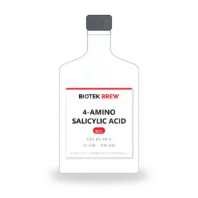 4-AMINO SALICYLIC ACID - BioTek Brew laboratory chemical, CAS 65-49-6, pack sizes 25 gm - 100 gm