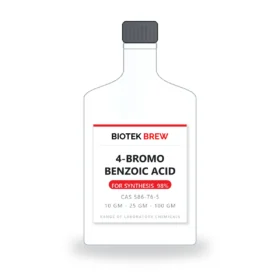 4-BROMO BENZOIC ACID - BioTek Brew laboratory chemical, CAS 586-76-5, pack sizes 10 gm - 25 gm - 100 gm
