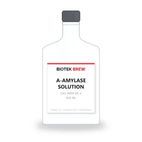 A-AMYLASE SOLUTION - BioTek Brew laboratory chemical, CAS 9000-90-2, pack sizes 500 ml