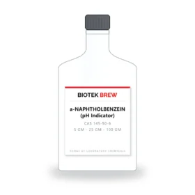 a-NAPHTHOLBENZEIN (pH Indicator) - BioTek Brew laboratory chemical, CAS 145-50-6, pack sizes 5 gm - 25 gm - 100 gm