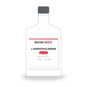 a-NAPHTHYLAMINE - BioTek Brew laboratory chemical, CAS 134-32-7, pack sizes 25 gm - 500 gm
