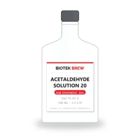 ACETALDEHYDE SOLUTION 20 - BioTek Brew laboratory chemical, CAS 75-07-0, pack sizes 500 ml - 2.5 Ltr