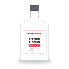 ACETONE ALCOHOL - BioTek Brew laboratory chemical, CAS 67-64-1, pack sizes 500 ml - 5 Ltr.