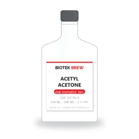 ACETYL ACETONE - BioTek Brew laboratory chemical, CAS 123-54-6, pack sizes 250 ml - 500 ml - 2.5 Ltr.
