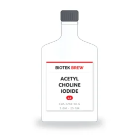 ACETYL CHOLINE IODIDE - BioTek Brew laboratory chemical, CAS 2260-50-6, pack sizes 5 gm - 25 gm