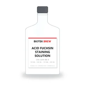 ACID FUCHSIN STAINING SOLUTION - BioTek Brew laboratory chemical, CAS 3244-88-0, pack sizes 125 ml - 500 ml - 125 ml - 500 ml