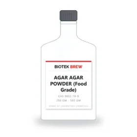 AGAR AGAR POWDER (Food Grade) - BioTek Brew laboratory chemical, CAS 9002-18-0, pack sizes 250 gm - 500 gm