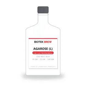 AGAROSE (L) - BioTek Brew laboratory chemical, CAS 9012-36-6, pack sizes 10 gm - 25 gm - 100 gm