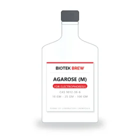 AGAROSE (M) - BioTek Brew laboratory chemical, CAS 9012-36-6, pack sizes 10 gm - 25 gm - 100 gm