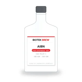 AIBN - BioTek Brew laboratory chemical, CAS 78-67-1, pack sizes 100 gm - 500 gm