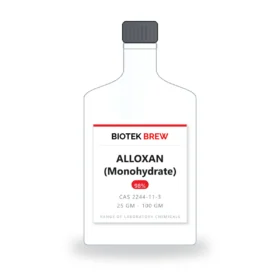 ALLOXAN (Monohydrate) - BioTek Brew laboratory chemical, CAS 2244-11-3, pack sizes 25 gm - 100 gm