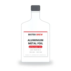 ALUMINIUM METAL FOIL - BioTek Brew laboratory chemical, CAS 7429-90-5, pack sizes 100 gm - 500 gm