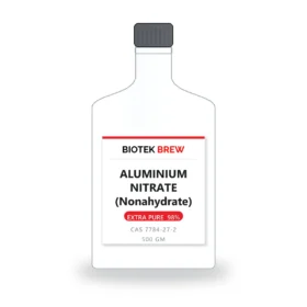 ALUMINIUM NITRATE (Nonahydrate) - BioTek Brew laboratory chemical, CAS 7784-27-2, pack sizes 500 gm