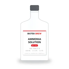 AMMONIA SOLUTION - BioTek Brew laboratory chemical, CAS 1336-21-6, pack sizes 500 ml - 2.5 Ltr. - 5 Ltr.