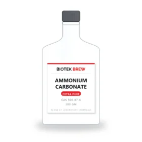 AMMONIUM CARBONATE - BioTek Brew laboratory chemical, CAS 506-87-6, pack sizes 500 gm