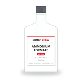 AMMONIUM FORMATE - BioTek Brew laboratory chemical, CAS 540-69-2, pack sizes 500 gm