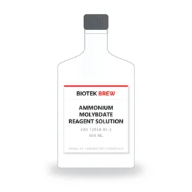 AMMONIUM MOLYBDATE REAGENT SOLUTION - BioTek Brew laboratory chemical, CAS 12054-85-2, pack sizes 500 ml