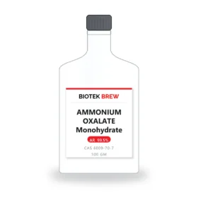 AMMONIUM OXALATE Monohydrate - BioTek Brew laboratory chemical, CAS 6009-70-7, pack sizes 500 gm