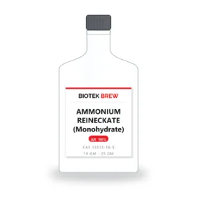 AMMONIUM REINECKATE (Monohydrate) - BioTek Brew laboratory chemical, CAS 13573-16-5, pack sizes 10 gm - 25 gm
