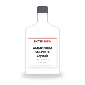 AMMONIUM SULPHITE Crystals - BioTek Brew laboratory chemical, CAS 10196-04-0, pack sizes 500 gm