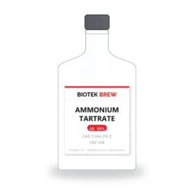 AMMONIUM TARTRATE - BioTek Brew laboratory chemical, CAS 3164-29-2, pack sizes 500 gm