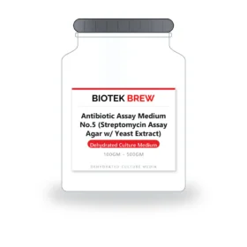 Antibiotic Assay Medium No.5 (Streptomycin Assay Agar w/ Yeast Extract) - BioTek Brew dehydrated culture medium