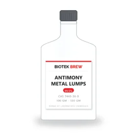 ANTIMONY METAL LUMPS - BioTek Brew laboratory chemical, CAS 7440-36-0, pack sizes 100 gm - 500 gm