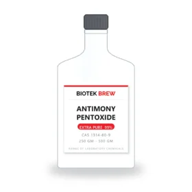 ANTIMONY PENTOXIDE - BioTek Brew laboratory chemical, CAS 1314-60-9, pack sizes 250 gm - 500 gm