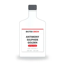 ANTIMONY SULPHIDE GOLDEN - BioTek Brew laboratory chemical, CAS 1315-04-4, pack sizes 100 gm - 500 gm