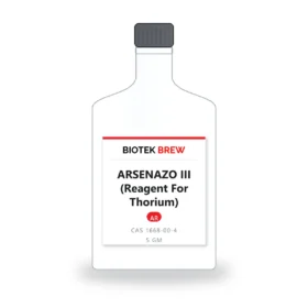 ARSENAZO III (Reagent For Thorium) - BioTek Brew laboratory chemical, CAS 1668-00-4, pack sizes 5 gm