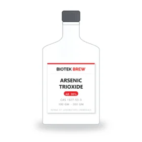 ARSENIC TRIOXIDE - BioTek Brew laboratory chemical, CAS 1327-53-3, pack sizes 100 gm - 500 gm