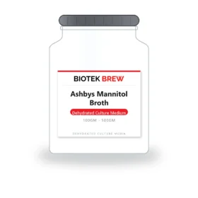 Ashbys Mannitol Broth - BioTek Brew dehydrated culture medium, pack sizes 100gm - 500gm