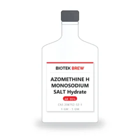 AZOMETHINE H MONOSODIUM SALT Hydrate - BioTek Brew laboratory chemical, CAS 206752-32-1, pack sizes 1 gm - 5 gm