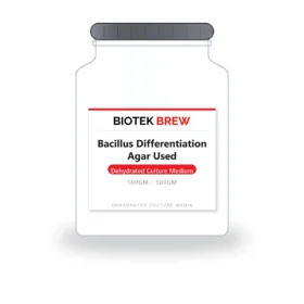 Bacillus Differentiation Agar Used - BioTek Brew dehydrated culture medium, pack sizes 100gm - 500gm