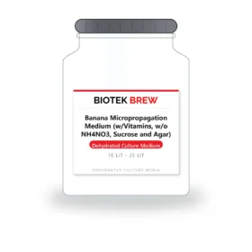Banana Micropropagation Medium (w/Vitamins, w/o NH4NO3, Sucrose and Agar) - BioTek Brew dehydrated culture medium