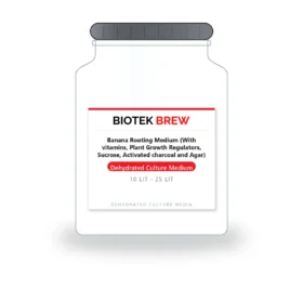 Banana Rooting Medium (With vitamins, Plant Growth Regulators, Sucrose, Activated - BioTek Brew dehydrated culture medium