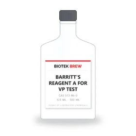 BARRITT'S REAGENT A FOR VP TEST - BioTek Brew laboratory chemical, CAS 513-86-0, pack sizes 125 ml - 500 ml