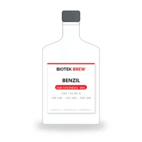 BENZIL - BioTek Brew laboratory chemical, CAS 134-81-6, pack sizes 100 gm - 250 gm - 500 gm